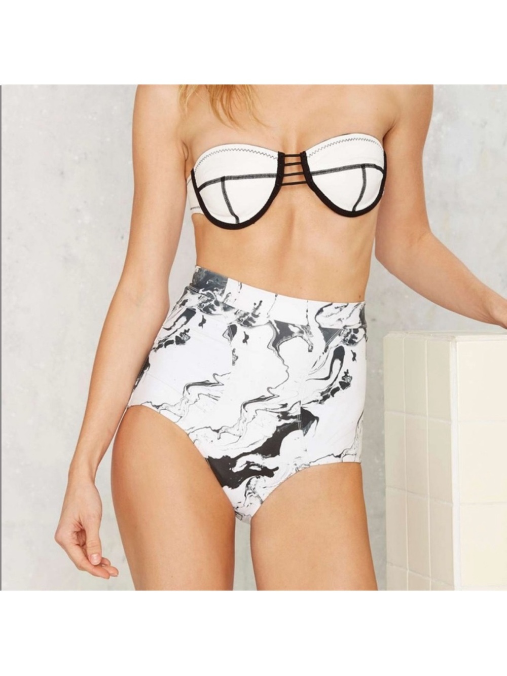 Trident High Waisted Bikini Bottoms